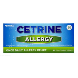 Cetrine Allergy 10mg  30 Tablets