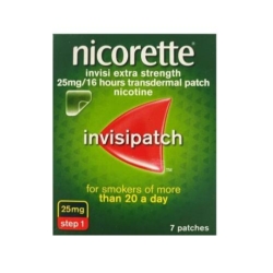 Nicorette 25mg Invisi Patch Extra Strength 7patch