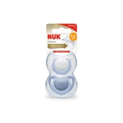 NUK GENIUS SILICONE SOOTHER BOY 0-6MONTH