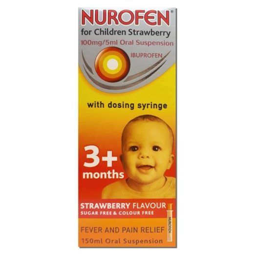Nurofen Children Strawberry with Syringe 150ML
