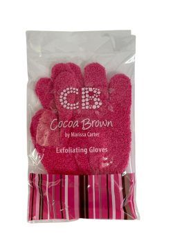 COCOA BROWN EXFOLIATING GLOVES
