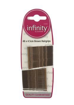 INFINITY BROWN CLIPS 48 ON CARD