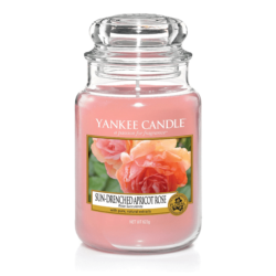 YANKEE CANDLE LARGE JAR SUN-DRENCHED APRICOT ROSE