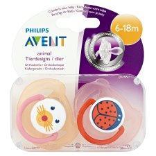 AVENT SOOTHER ANIMAL BPA FREE 6-18MTHS