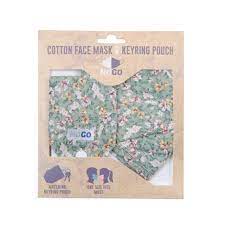 NOGO COTTON FACE COVERING WITH KEYRING (DITSY)