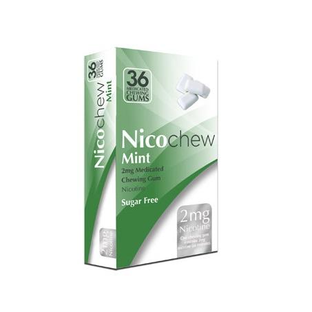 Nicochew Mint 2mg Medicated Chewing Gum 36pce