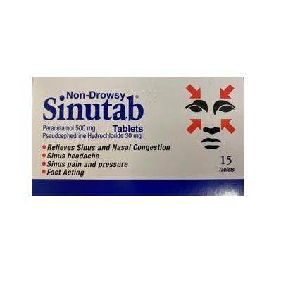Sinutab Non-drowsy 15 tablets