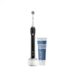 Oral-B Pro 1 650 CrossAction Black Electric Toothbrush + Bonus Toothpaste