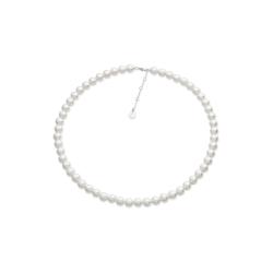 Silver String Pearl Necklace - Tipperary Crystal