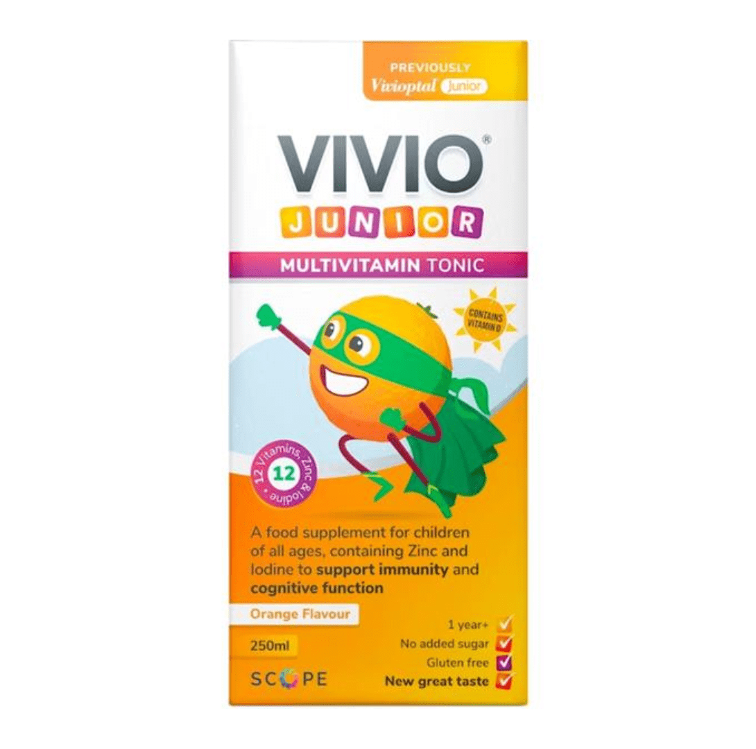 Vivio Junior Multivitamin Tonic Orange Flavour 250ml