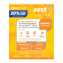 Revive Zest Active Orange - 30 Sachets (20% Extra Free)