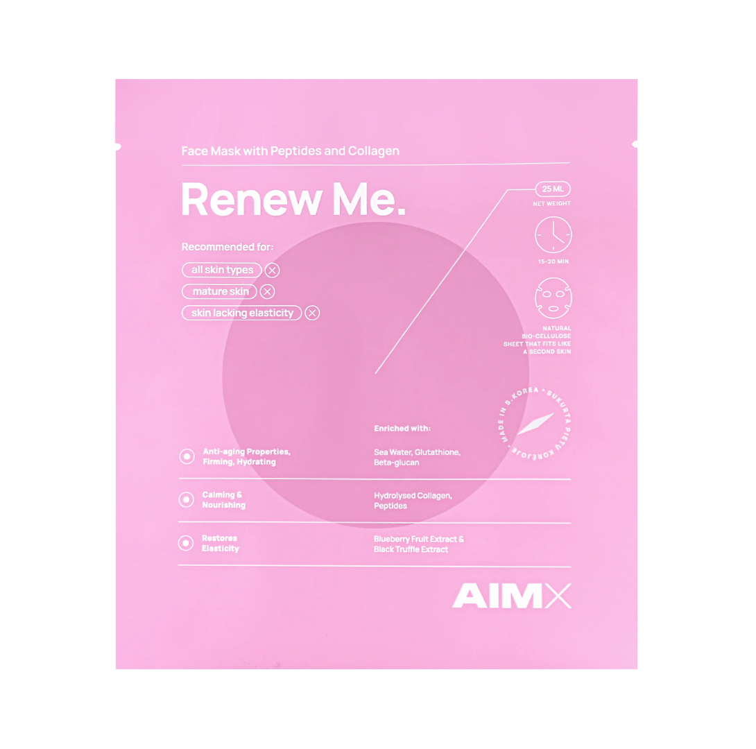 Lerelle AimX Renew Me Moisturising Face Sheet Mask - 1pc