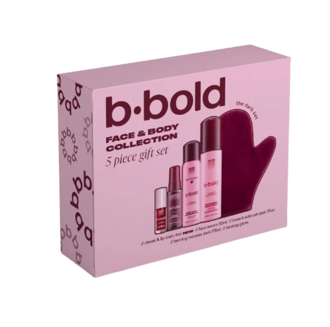 bBold Face & Body 5 Piece Dark Gift Set